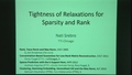 Image for Tightness of Convex Relaxations to Sparsity and Rank