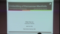 Image for Embedding of Riemannian Manifolds and its Application to Image Denoising