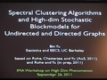 Image for Tutorial - Spectral clustering and high-dim stochastic block model for undirected and directed graphs