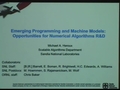 Image for Emerging Programming and Machine Models: Opportunities for Numerical Algorithms R&D