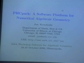 Image for PHCpack: A Software Platform for Numerical Algebraic Geometry