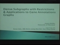 Image for Dense Subgraphs and their Applications