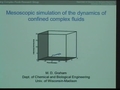 Image for Mesoscopic simulation of the dynamics of confined complex fluids