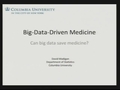 Image for Big-Data-Driven Medicine