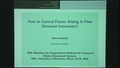 Image for How to Control Flutter Arising in Flow-structure Interactions
