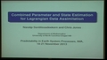 Image for Combined Parameter and State Estimation in Lagrangian Data Assimilation