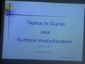 Image for Topics in Curve and Surface Implicitization