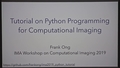 Image for Tutorial on Python Programming for Computational Imaging