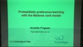 Image for Probabilistic Preference Learning with the Mallows Rank Model for Incomplete Data