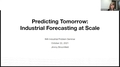 Image for Predicting Tomorrow: Industrial Forecasting at Scale
