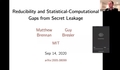 Image for Reducibility and Statistical-Computational Gaps from Secret Leakage