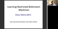 Image for Learning Restricted Boltzmann Machines