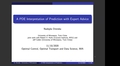 Image for A PDE Interpretation of Prediction with Expert Advice