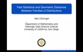 Image for Fast Statistical and Geometric Distances Between Families of Distributions