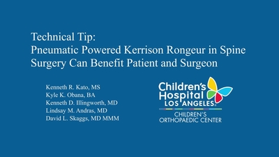 Technical Tip: Pneumatic Powered Kerrison Rongeur in Spine Surgery Can ...