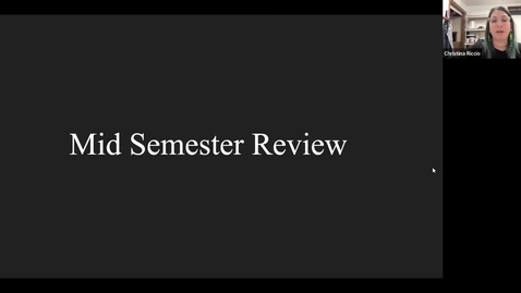 Thumbnail for Week 9: Review Part 1