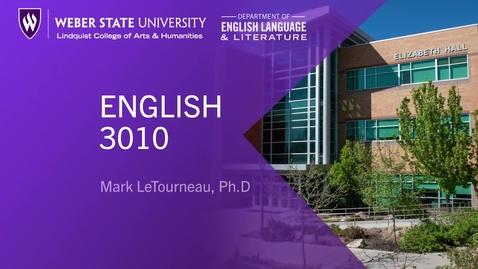 Thumbnail for ENGL 3010 VTL Fall 2022 23189