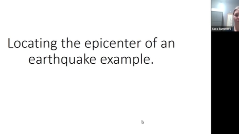 Thumbnail for entry Locating the epicenter of an earthquake