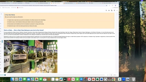 Thumbnail for POLS 1100 FEDERALISM--Variation in the States