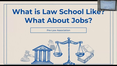 Thumbnail for Pre Law: What is Law School Like? What Jobs are Available? 