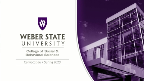Thumbnail for entry College of Social &amp; Behavioral Sciences Convocation - Spring 2023