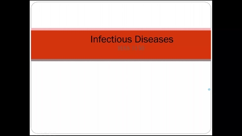 Thumbnail for entry HAS 3150 Infectious Diseas