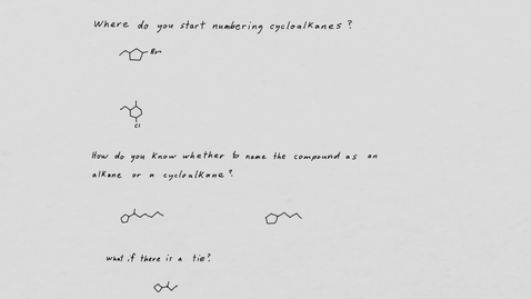 Thumbnail for entry Note Aug 19, 2020 Nomenclature of cycloalkanes.mov