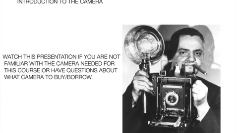 Thumbnail for entry Camera Basics Presentation