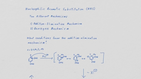 Thumbnail for entry Note May 12, 2020 Nucleophilic aromatic substitution (NAS)