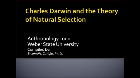 Thumbnail for entry ANTH 1000: Darwin's Evidence, Part 1- August 29th 2020, 12:35:22 pm