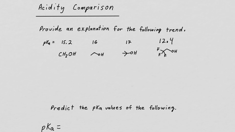 Thumbnail for Note Mar 25, 2020 Acidity and physical properties of alcohols