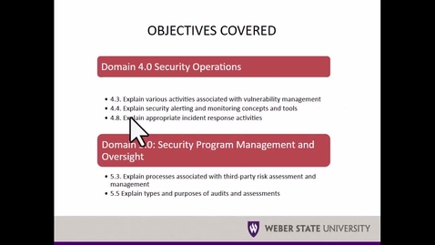 Thumbnail for CYBR 3300 Week 5.mp4