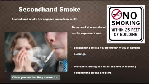 Thumbnail for entry Secondhand smoke exposure