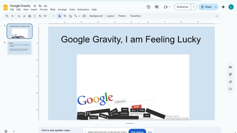 Thumbnail for google gravity