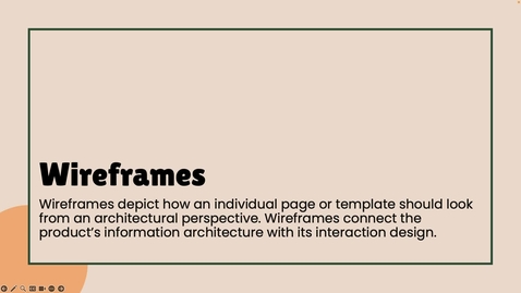 Thumbnail for entry WEB 3530 - Wireframes