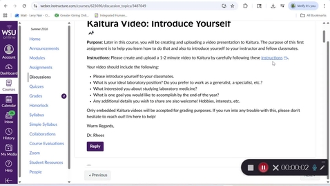 Thumbnail for MNair Kalture Introduction