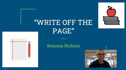 Thumbnail for Writeoffthepagevideo