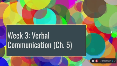 Thumbnail for Module 3 Lecture 1: Verbal Communication