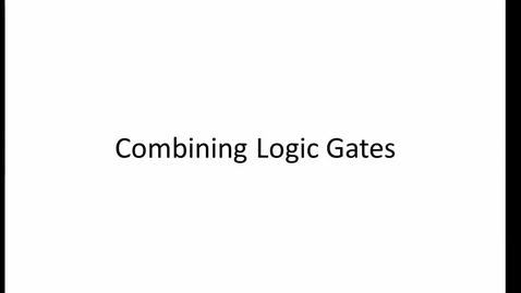 Thumbnail for Combination Logic