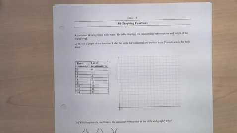 Thumbnail for entry Topic 16 - Graphing Functions