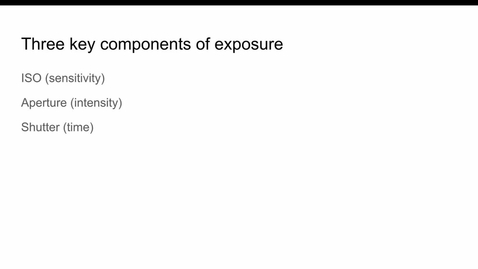 Thumbnail for // EXPOSURE LECTURE