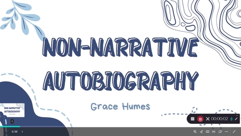 Thumbnail for Non-Narrative Autobiography