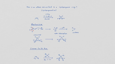 Thumbnail for Note Sep 24, 2020 cyclopropanation and epoxidations.mov