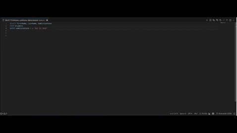 Thumbnail for Date Time WHERE statement Range Values