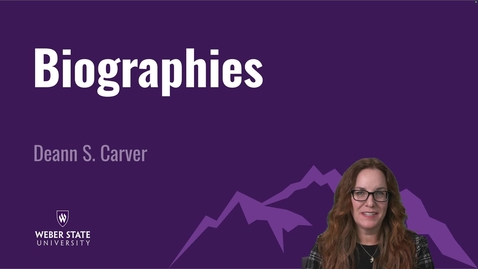 Thumbnail for Biographies