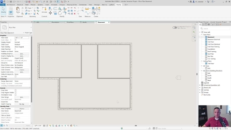 Thumbnail for ARCH 1350 - Foundation Walls 3 - Basement Plan