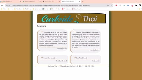 Thumbnail for Video 9 - Catering and Contact Pages