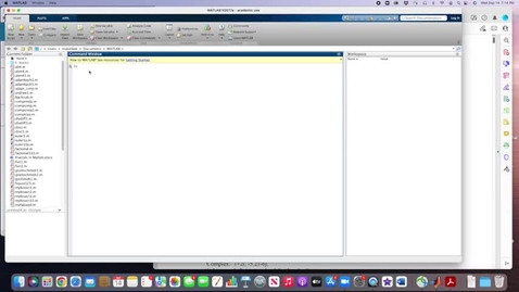 Thumbnail for MATLAB -script file and M-file introduction