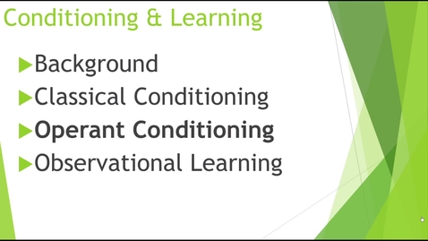 Thumbnail for Conditioning &amp; Learning Part 2 - Quiz