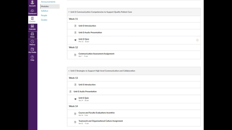 Thumbnail for NRSG 4600 Week in Review: Week 13 &amp; 14